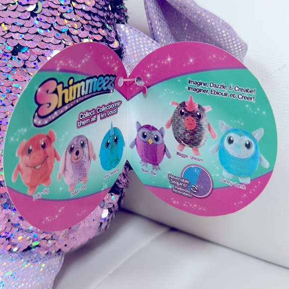 NEW Shimmeez Reversible Sequin Plush Delilah Dog - Picture 6 of 7